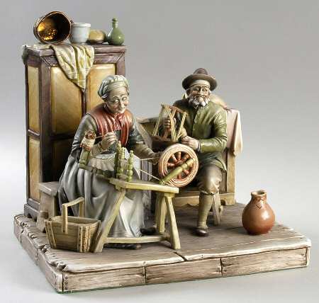 Antonio Borsato Figurines Spinning The Yarn - No Box