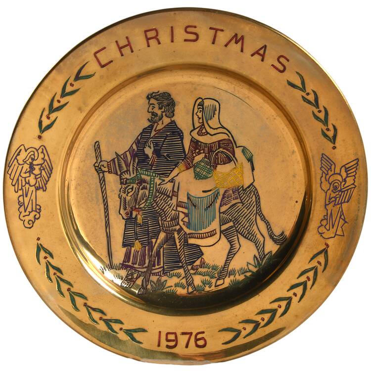 SS Sarna Christmas Plate Flight Into Egypt - No Box