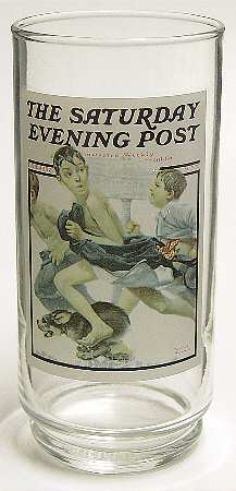 Saturday Evening Post Glasses No Swimming - No Box