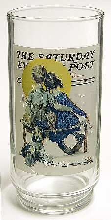 Saturday Evening Post Glasses Spooners - No Box
