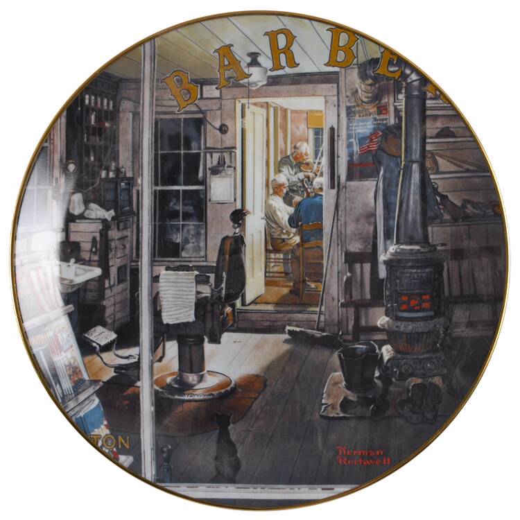 Rockwell Americana Shuffleton's Barbershop - No Box
