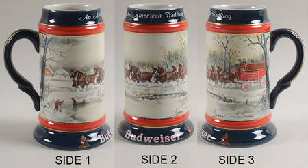 Anheuser Busch Holiday Stein American Tradition-Signed & Numbered - No Box