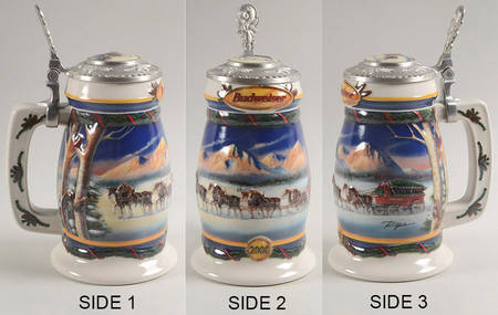 Anheuser Busch Holiday Stein Holiday In The Mountains-Cs416se - Boxed