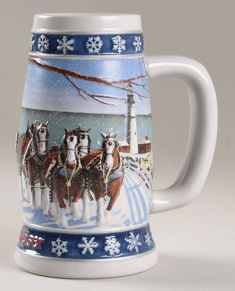 Anheuser Busch Holiday Stein Lighting The Way Home-Cs263 - With Box