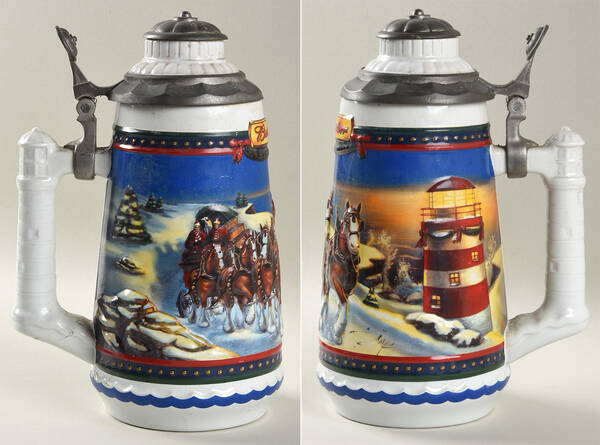 Anheuser Busch Holiday Stein Guiding The Way Home-Cs529se - Boxed