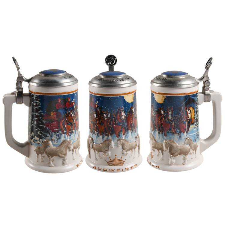 Anheuser Busch Holiday Stein Holiday-Running Free-Cs628se - Boxed