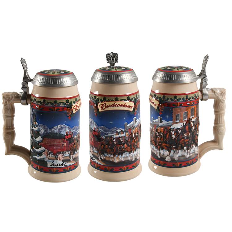 Anheuser Busch Holiday Stein Old Towne Holiday-Cs560se - Boxed