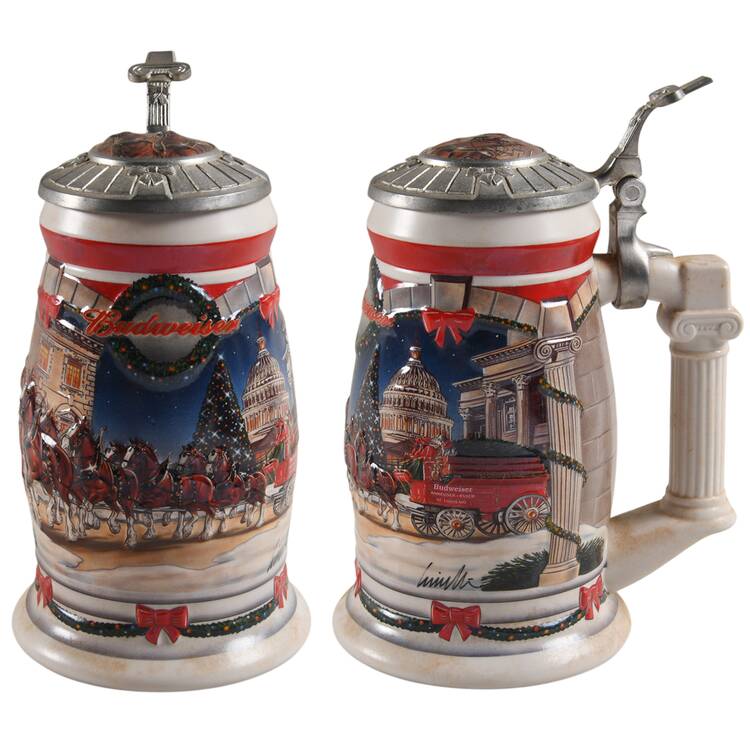 Anheuser Busch Holiday Stein Holiday At The Capitol-Cs455se - Boxed