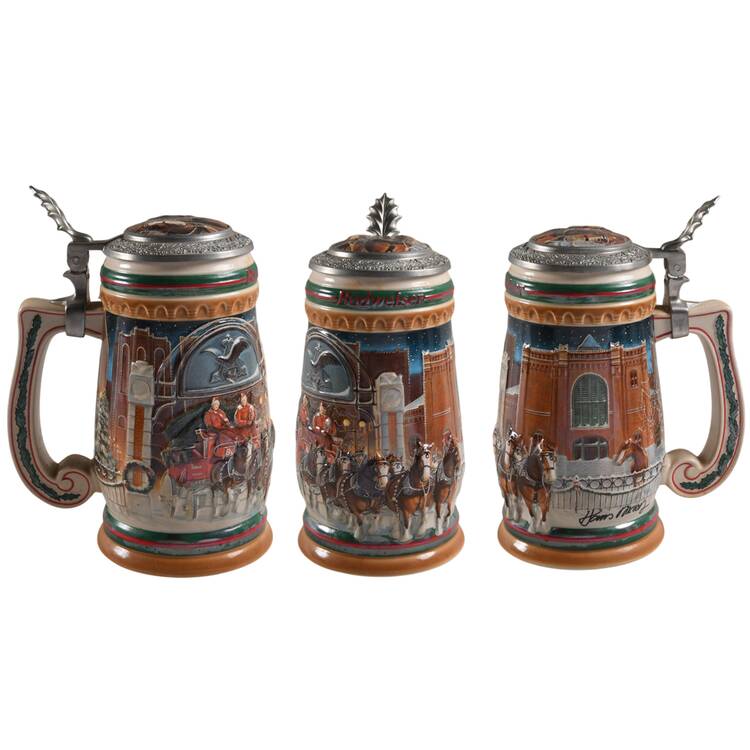 Anheuser Busch Holiday Stein Home For The Holidays-Cs313se - Boxed