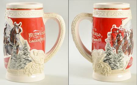 Anheuser Busch Holiday Stein First Snow Of The Season - Boxed