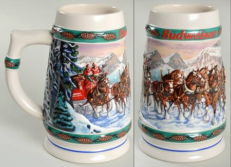 Anheuser Busch Holiday Stein Special Delivery-Cs192 - No Box