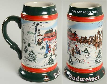 Anheuser Busch Holiday Stein The Seasons Best-Cs133 - No Box