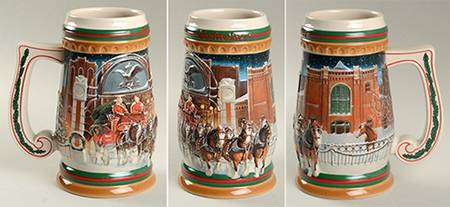 Anheuser Busch Holiday Stein Home For The Holidays-Cs313 - Boxed