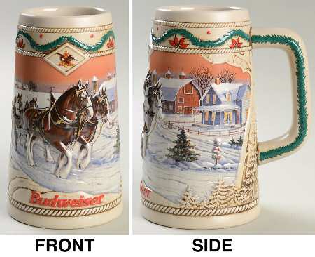Anheuser Busch Holiday Stein American Homestead-Cs273 - Boxed