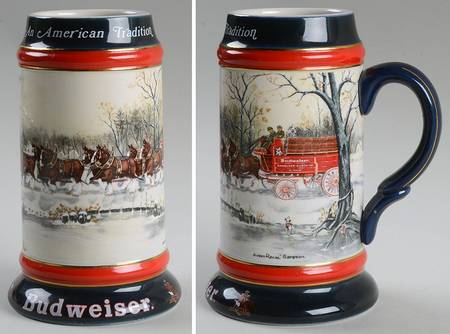 Anheuser Busch Holiday Stein American Tradition-Cs112 - No Box