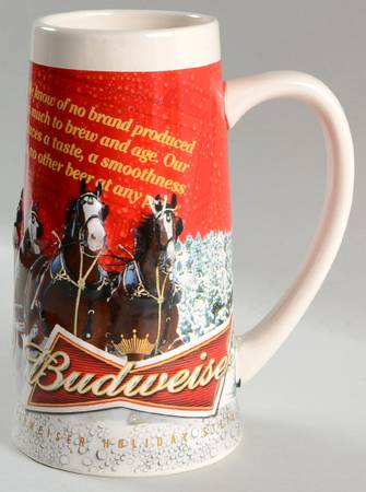 Anheuser Busch Holiday Stein Sights Of The Season - Boxed
