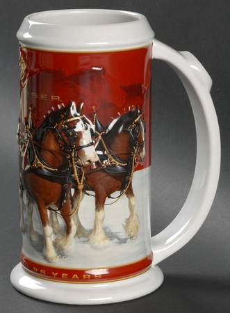 Anheuser Busch Holiday Stein 25th Anniversary-Cs608 - Boxed