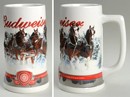 Anheuser Busch Holiday Stein Strength, Power, Beauty - Boxed