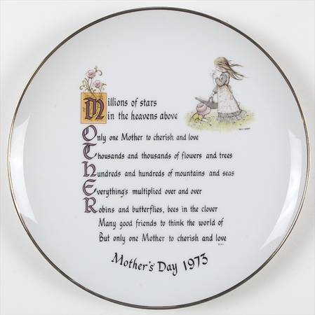 Holly Hobbie-Mother's Day Plate Mother-Millions Of Stars - No Box 73b