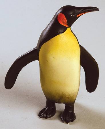Anri Wood Carved Figurines Max - Emperor Penguin - No Box