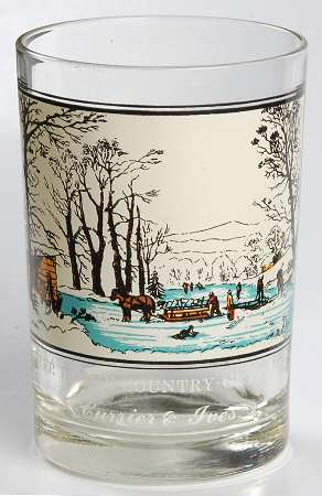 Currier and Ives #1 Winter In The Country-Getting Ice - No Box