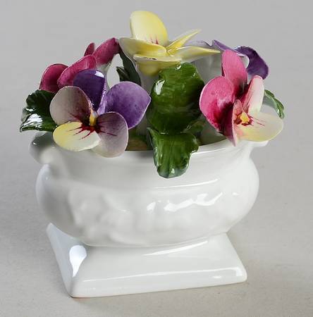 Floral Figurine July-Pansy - Boxed