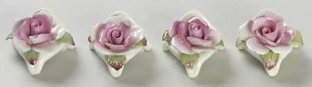 Floral Figurine Red Rose Place Cards - Boxed