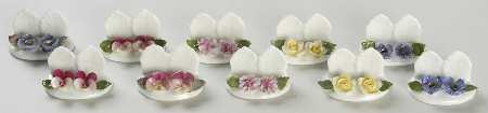 Floral Figurine Floral Place Cards - Boxed