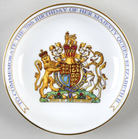 Aynsley Royalty Giftware Elizabeth Ii 70th Birthday - No Box