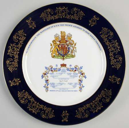 Aynsley Royalty Giftware Marriage Of Prince Andrew & Sarah Fergus - No Box