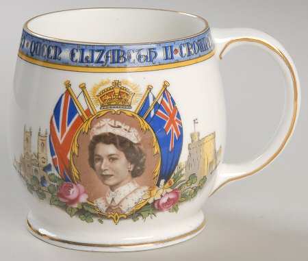 Aynsley Royalty Giftware Elizabeth Ii Coronation Mug - No Box