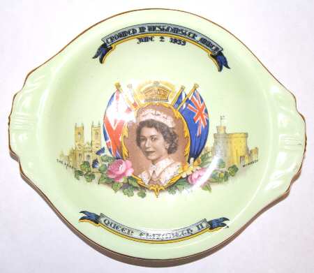 Aynsley Royalty Giftware Elizabeth Ii Coronation Ashtray - No Box