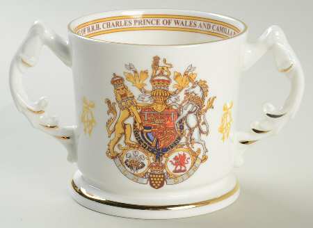 Aynsley Royalty Giftware Charles Iii & Camilla Wedding Loving Cup - Boxed