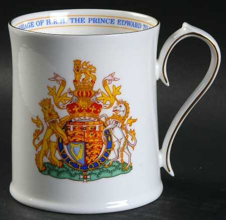 Aynsley Royalty Giftware Prince Edward & Sophie Wedding Tankard - No Box