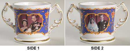 Aynsley Royalty Giftware Elizabeth Ii & Philip 50th Wedding Lovin - No Box