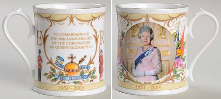 Aynsley Royalty Giftware Elizabeth Ii 50th Anniversary Coronation - No Box