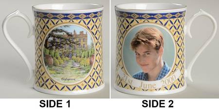 Aynsley Royalty Giftware Prince William 18th Birthday Mug - No Box