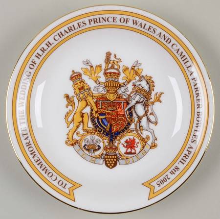 Aynsley Royalty Giftware Charles Iii & Camilla Wedding Coaster - Boxed