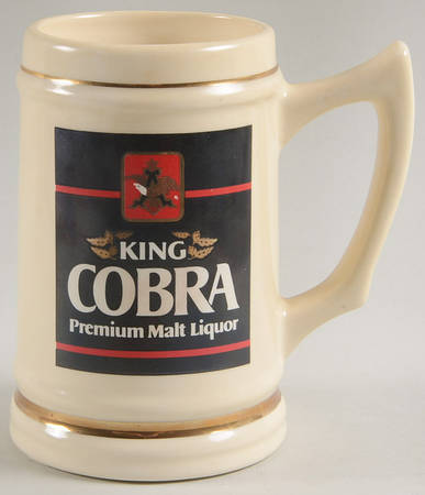 Anheuser Busch Specialty Steins King Cobra- White - No Box