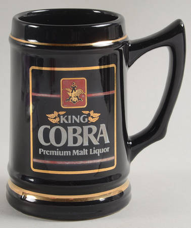 Anheuser Busch Specialty Steins King Cobra- Black - No Box