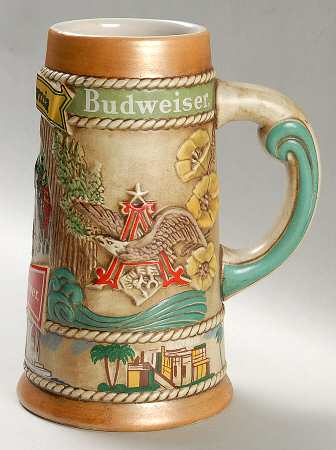 Anheuser Busch Specialty Steins Budweiser California - No Box