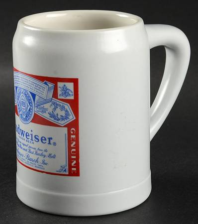 Anheuser Busch Specialty Steins Budweiser Label - No Box