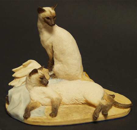 Mastercraft Pair Of Siamese Cats - Boxed