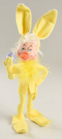 Analee Easter Dolls Yellow Bunny Elf With Egg - No Box
