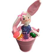 Analee Easter Dolls Easter Bucket Bunny - No Box