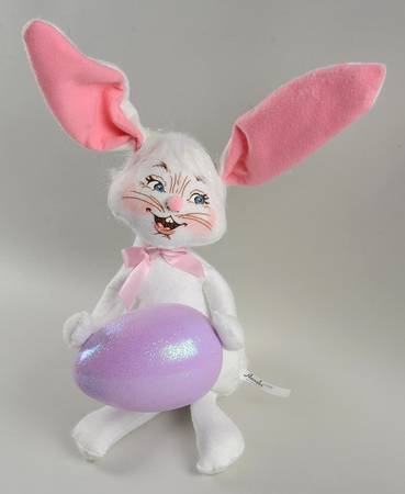 Analee Easter Dolls Bunny With Purple Egg - No Box