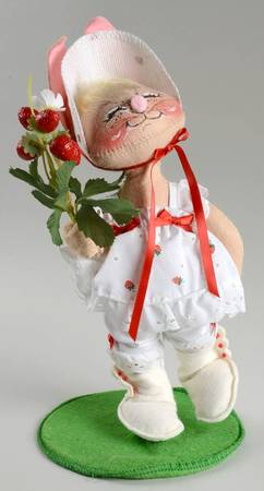 Analee Easter Dolls 1990 Strawberry Bunny Girl - No Box