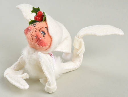 Annalee Christmas Doll White Christmas Elf - No Box by Annalee