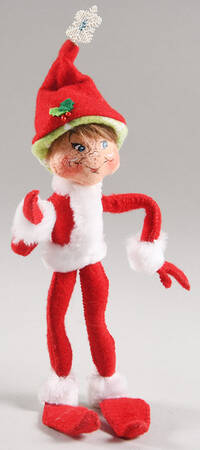 Elves & Gnomes Red Snowflake Elf - No Box