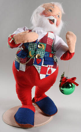 Santa and Mrs Santa Santa Hanging Ornament - No Box